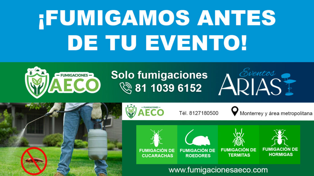 fumigación para eventos