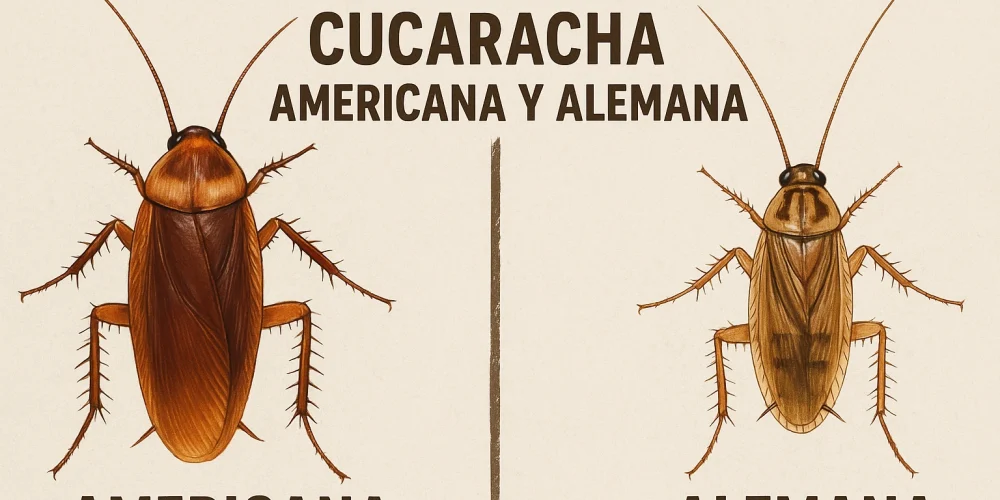 Cómo Diferenciar la Cucaracha Alemana de la Cucaracha Americana: Guía Práctica de Fumigaciones AECO 🌍